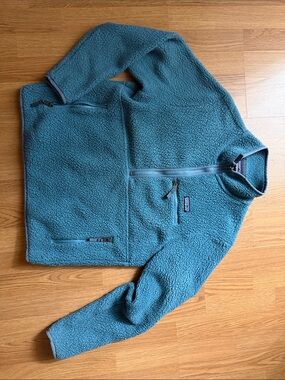 Patagonia Teal Retro Pile Fleece Jacket